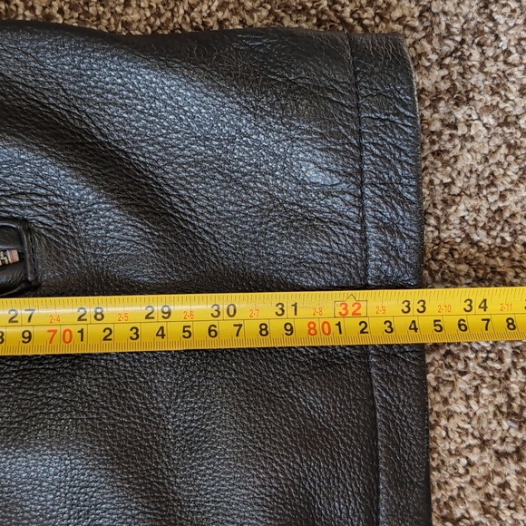 Danier Leather Coat Men's Large Long Tall - Picture 10 of 16